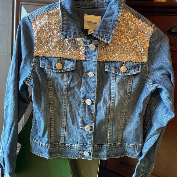 Cherokee Denim Jacket with sequins - Picture 2 of 4